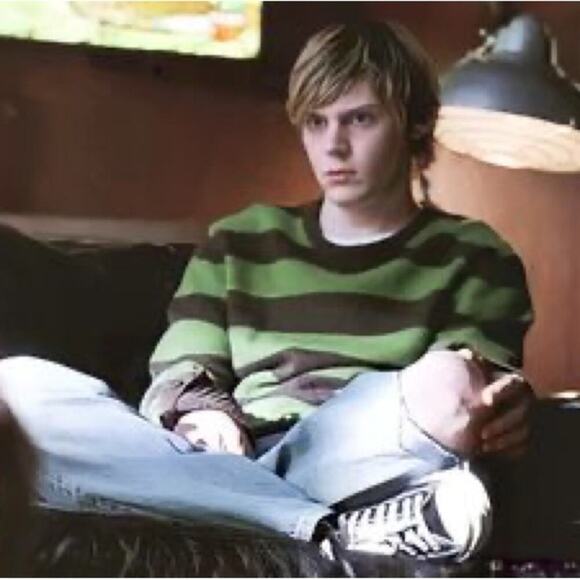 LN | Unbranded | Striped Long Sleeve | Dark Blue/Green | Medium - Picture 1 of 8